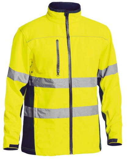 Picture of Bisley Taped Hi Vis Soft Shell Jacket